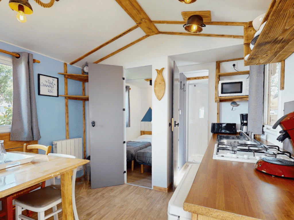 cottage signature 4 personnes 1 chambre cuisine