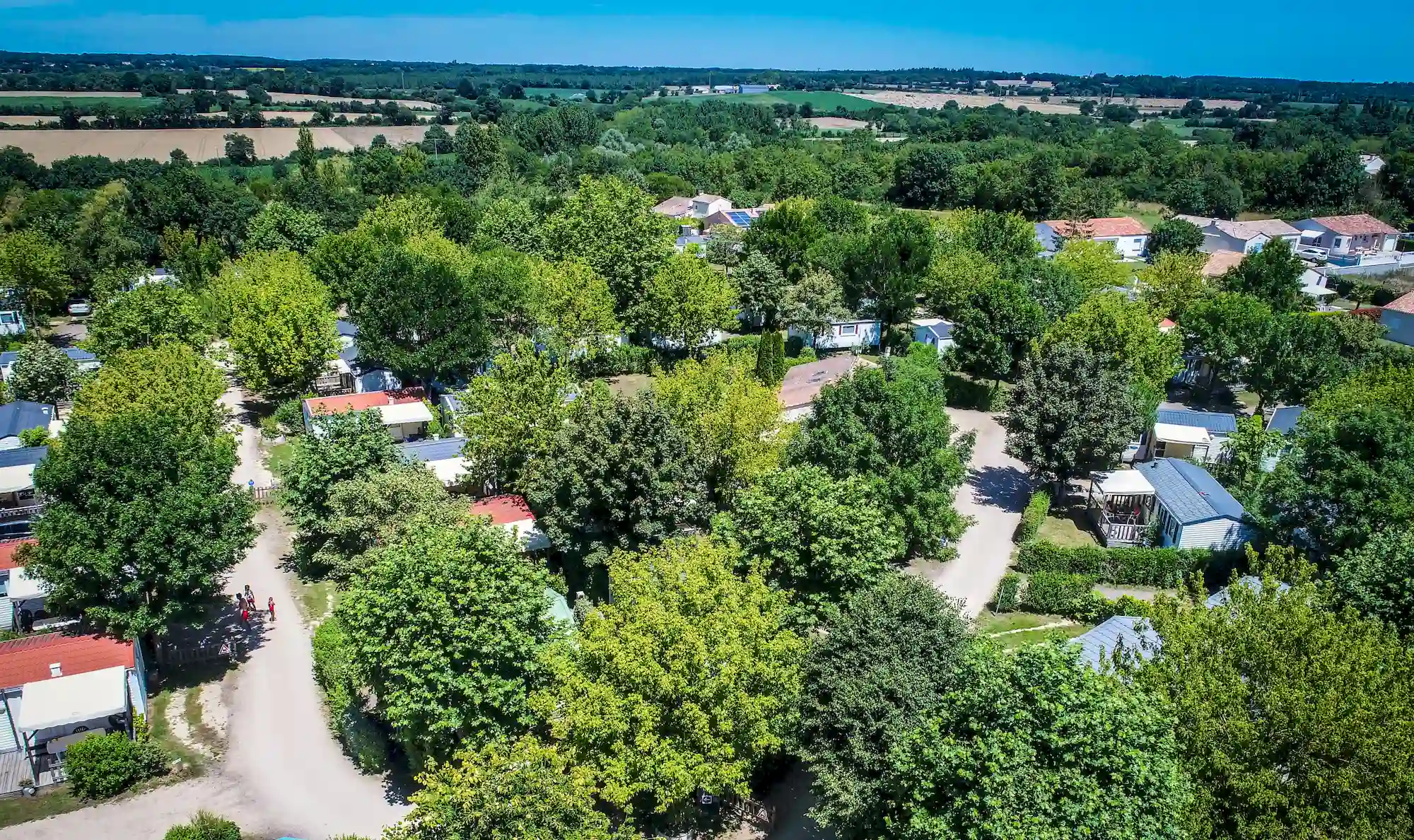 vue aerienne camping la grand métairie vendee